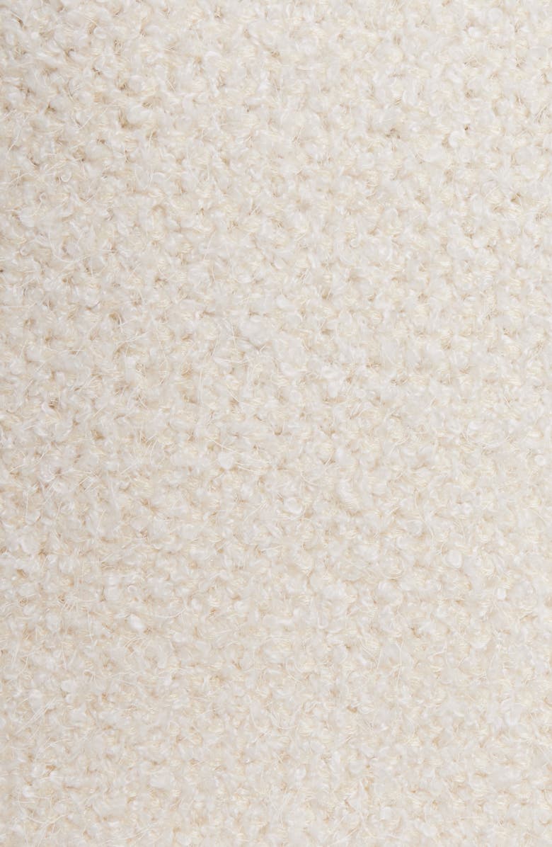 Chloé Asymmetric Fringe Trim Bouclé Jacket, Alternate, color, 