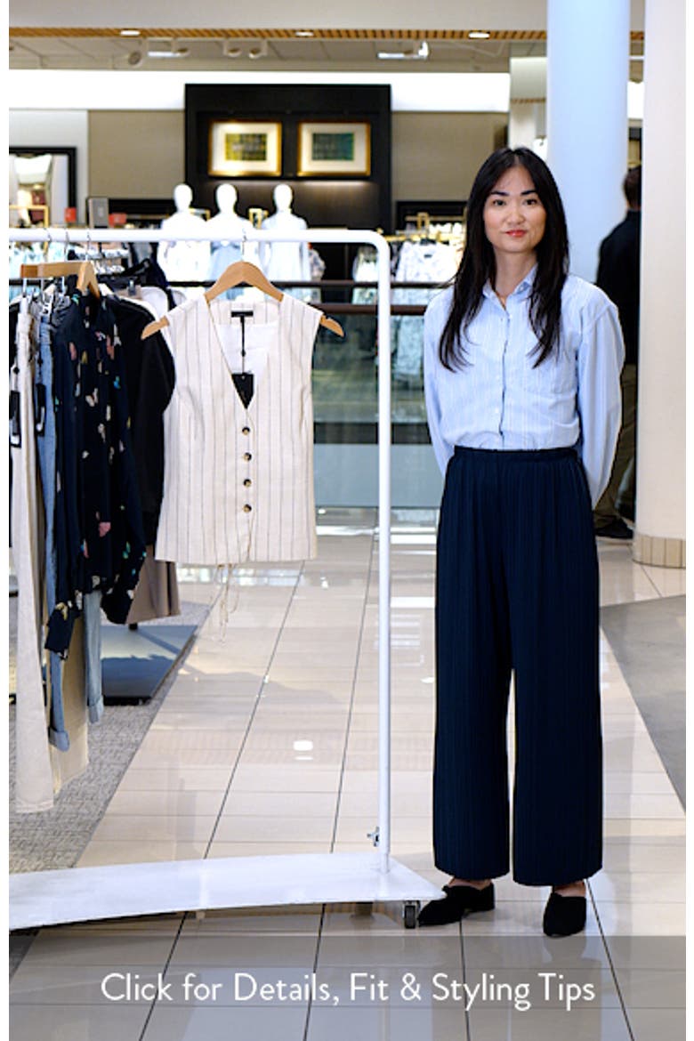 Paulette Tie Waist Stripe Vest video