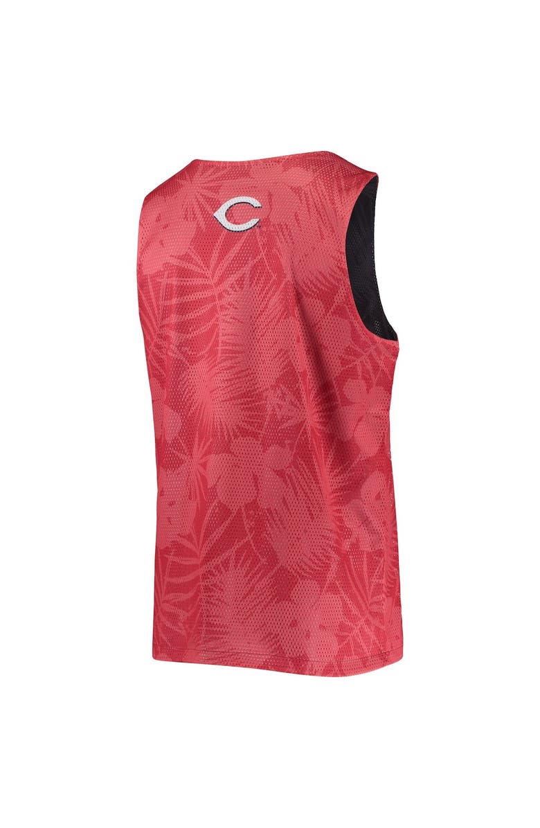 FOCO Men's FOCO Red Cincinnati Reds Floral Reversible Mesh Tank Top, Alternate, color, Red