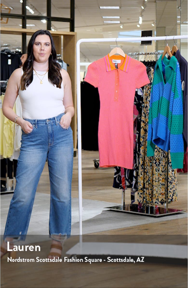 Presley Rib Polo Sweater Dress, sales video thumbnail