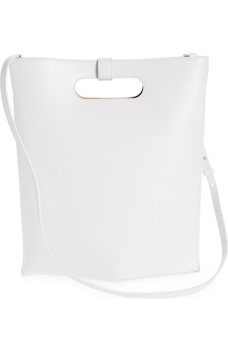 Alaïa Folded Calfskin Leather Tote, Alternate, color,