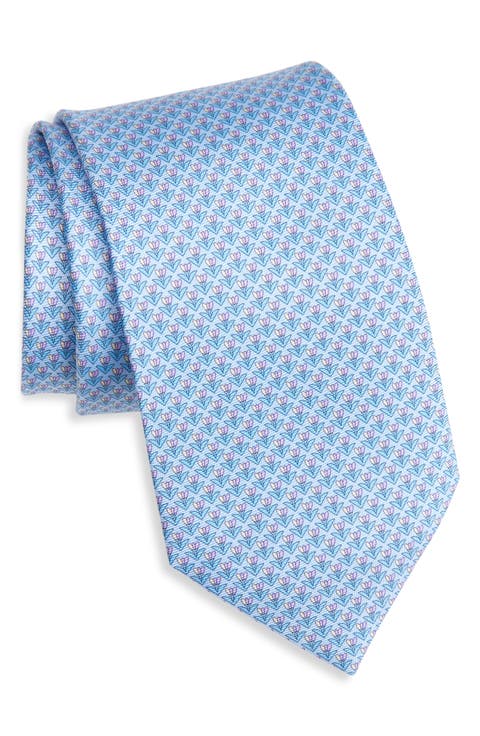 Floral Mulberry Silk Tie
