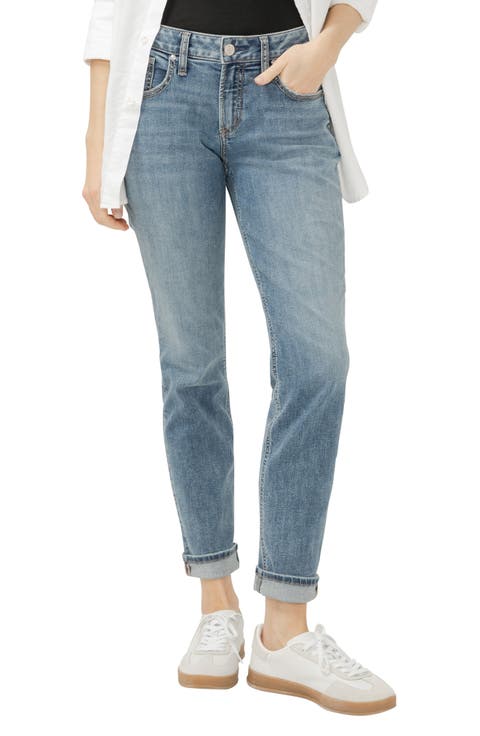 Mid Rise Boyfriend Jeans (Hart)