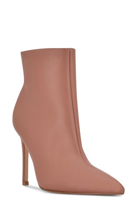 Farrah Leather Stiletto Bootie (Women)