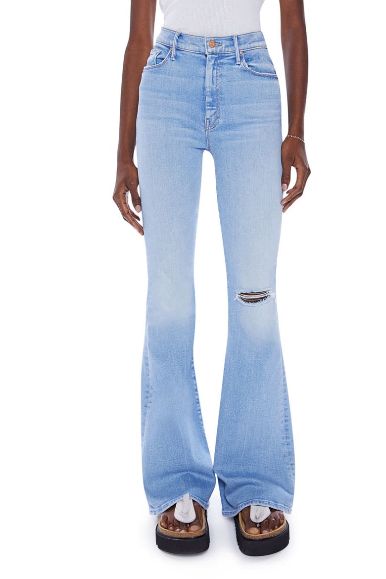 The Super Cruiser High Waist Flare Jeans, Main, color, SUN DRENCHED