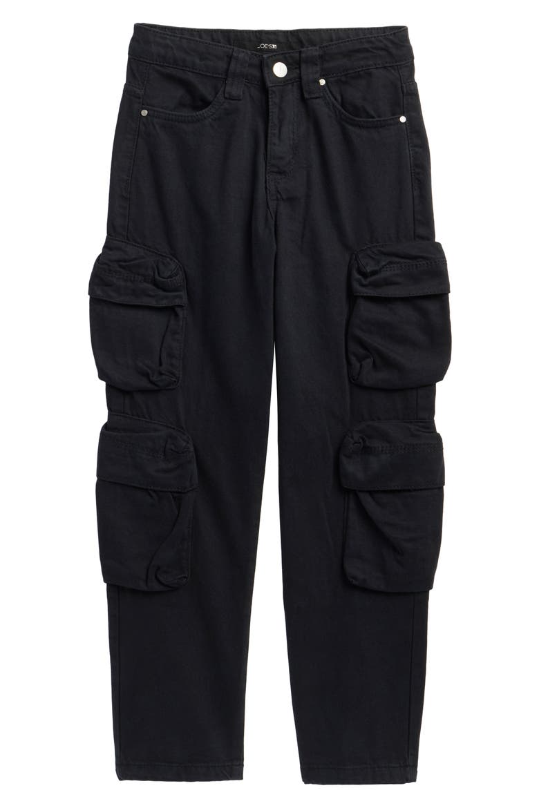 Kids' Maxwell Baggy Fit Cargo Jeans, Main, color, BLACK