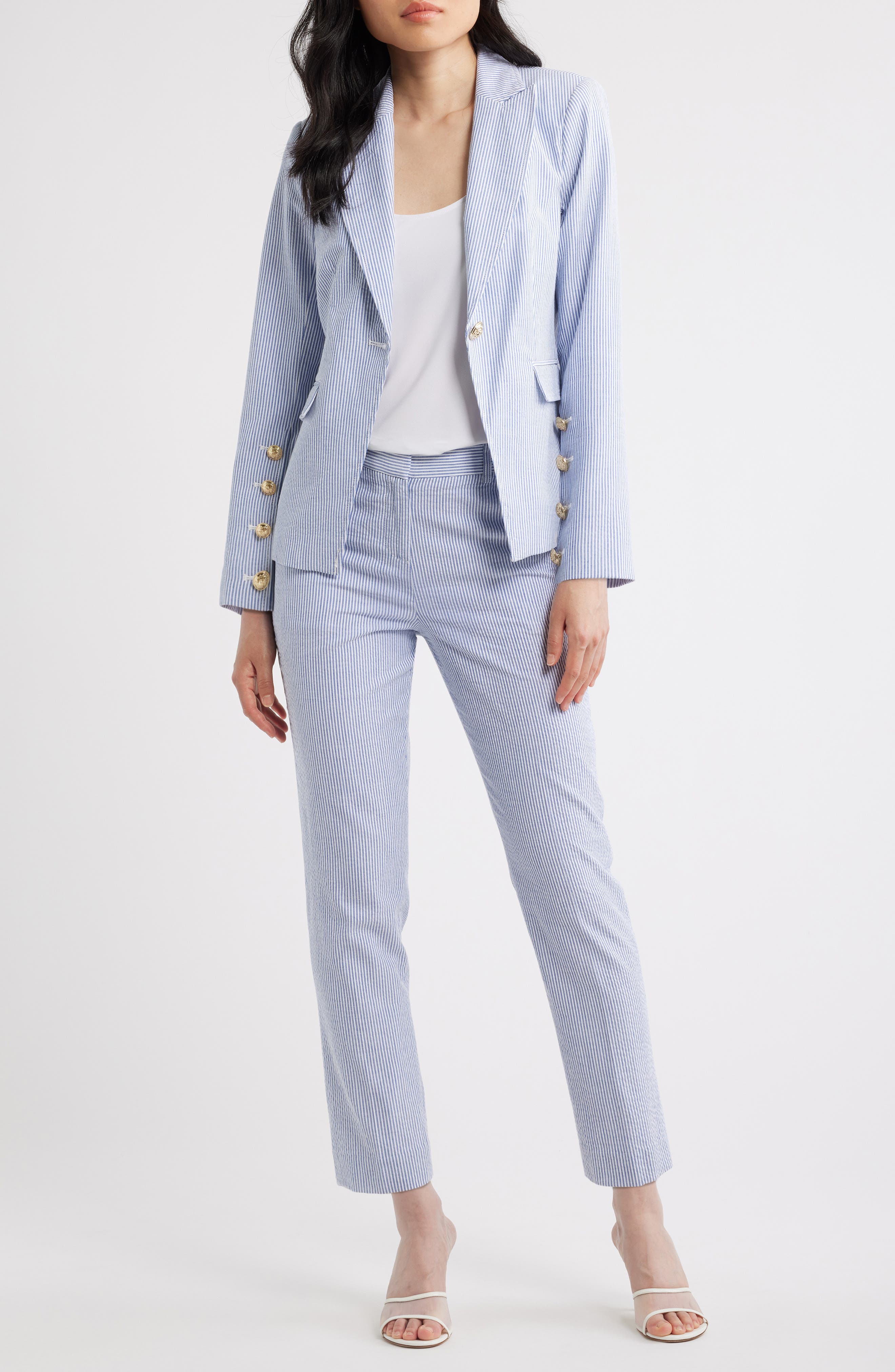 Tahari ASL Seersucker Blazer (Women) | Nordstrom