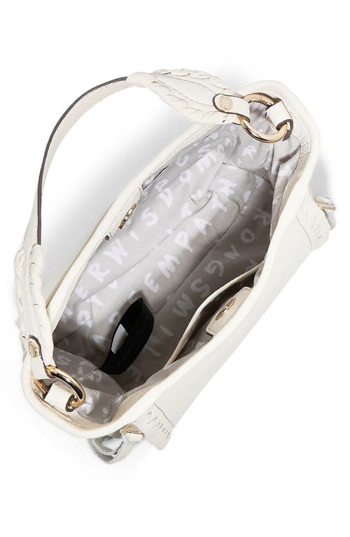 Aimee Artisan Leather Bucket Bag In White