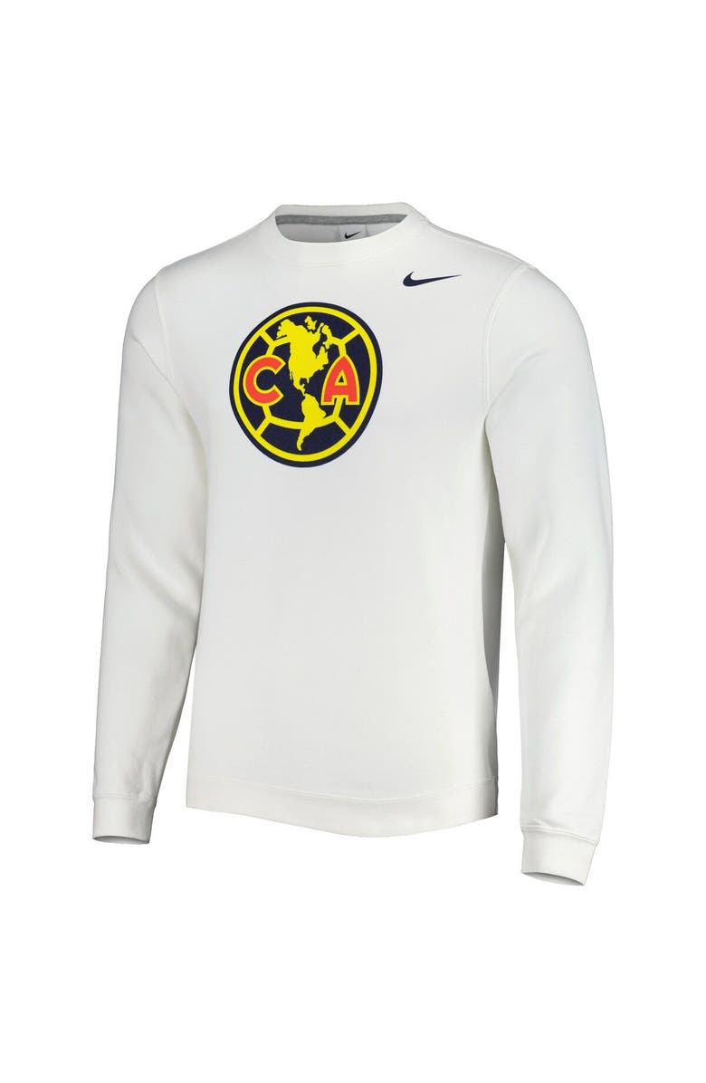 Nike Men's Nike White Club America Fleece Pullover Sweatshirt, Alternate, color,