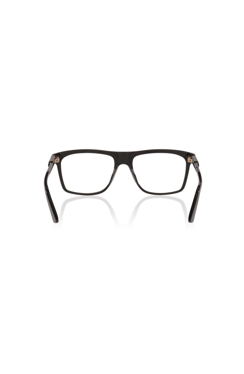 Gucci 55mm Rectangle optical glasses, Alternate, color, Black