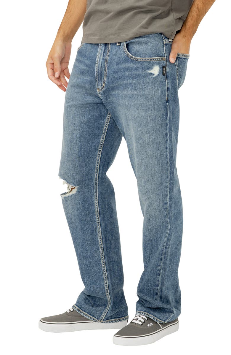 Silver Jeans Co. Relaxed Straight Leg Jeans, Alternate, color, Throwback
