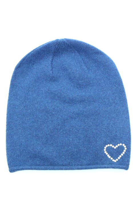 Crystal Heart Beanie