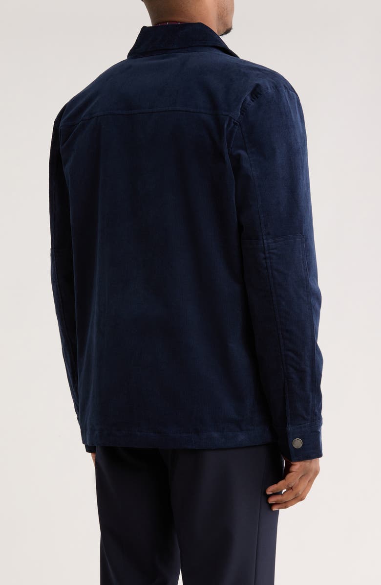 Brooks Brothers Military Corduroy Shirt Jacket, Alternate, color, Navy Blazer