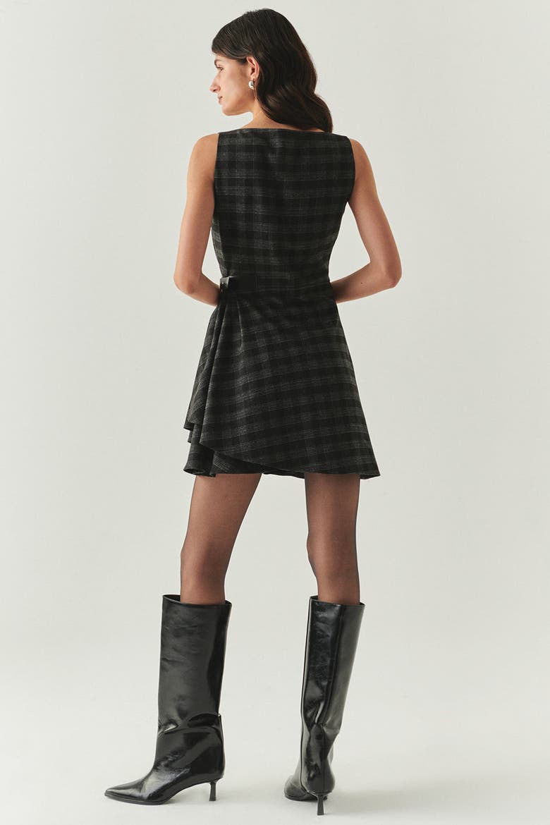 Jada Mini Dress, Alternate, color, ANTHRACITE