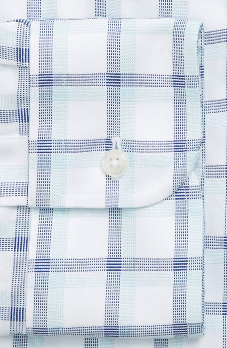 NORDSTROM MEN'S SHOP Smartcare<sup>™</sup> Classic Fit Plaid Dress Shirt, Alternate, color, Blue Resort