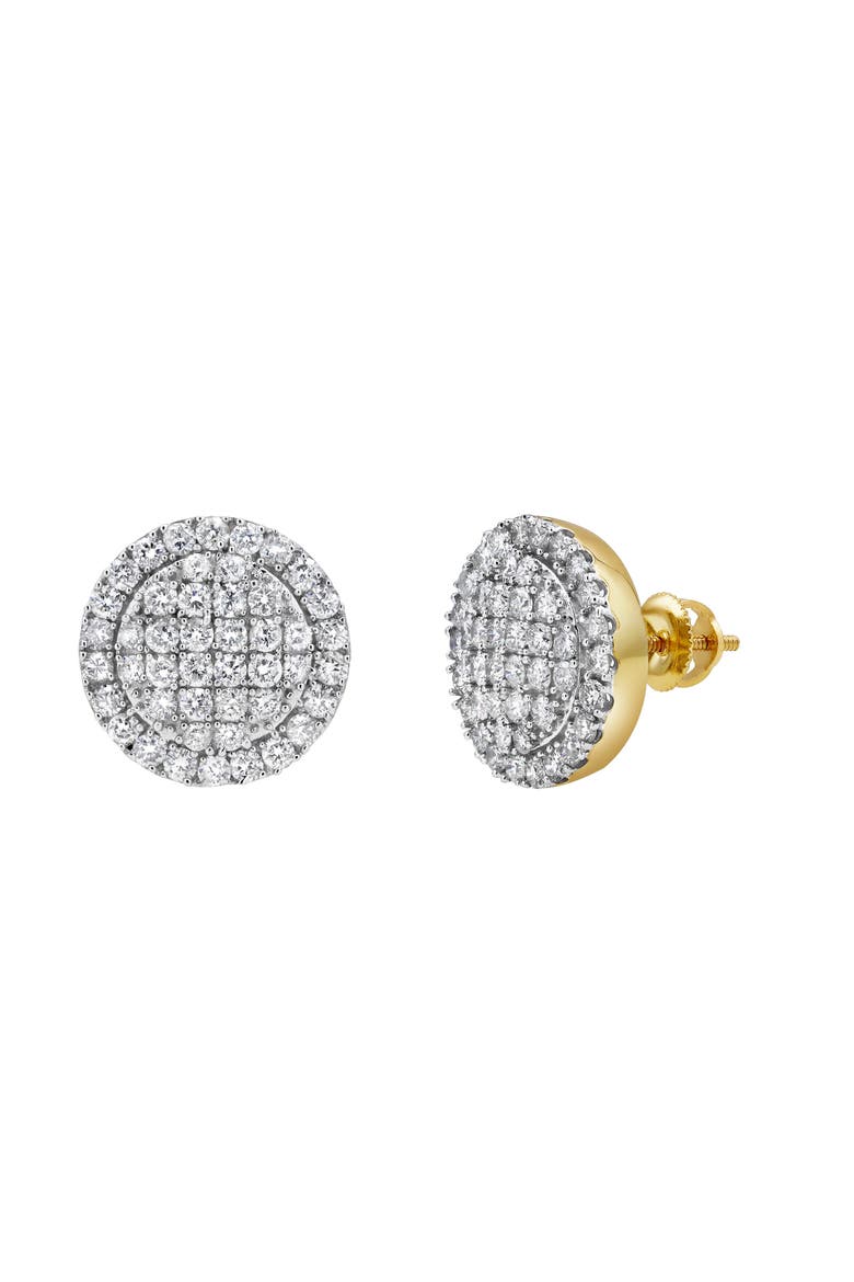 Dulce Bling 14K Yellow Gold Diamond Stud Earrings - 1.14ct., Main, color, 14K Yellow Gold