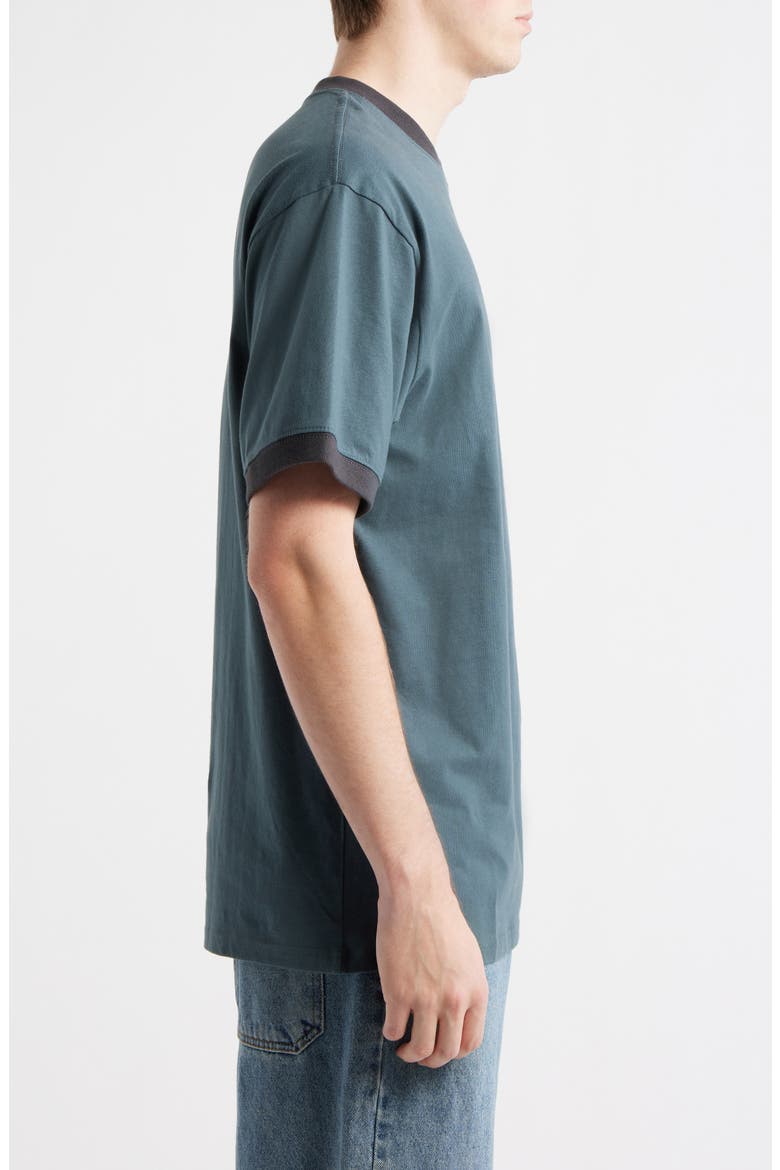 Liquid Trips Embroidered Ringer T-Shirt, Alternate, color, PINE NIGHT