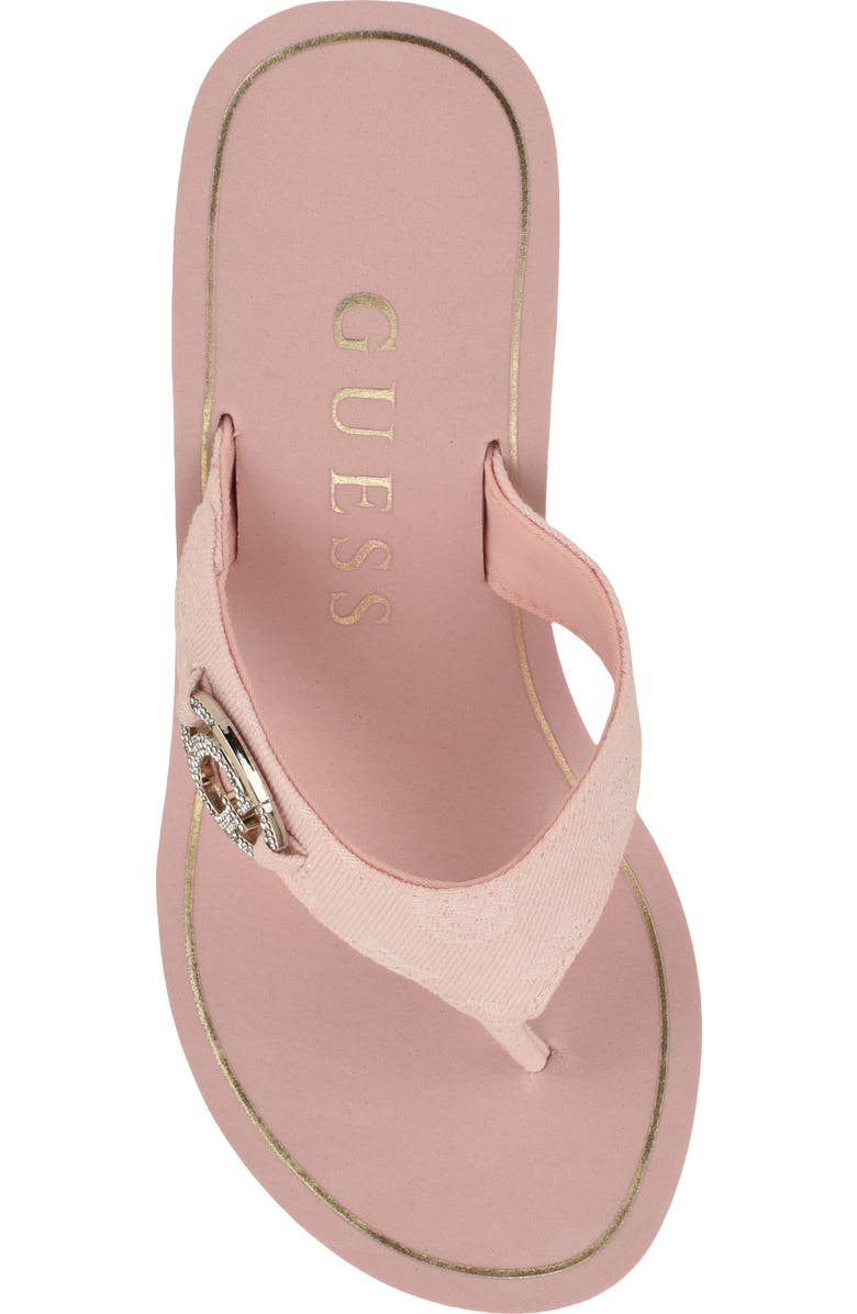 GUESS Shai Platform Wedge Flip Flop, Alternate, color,
