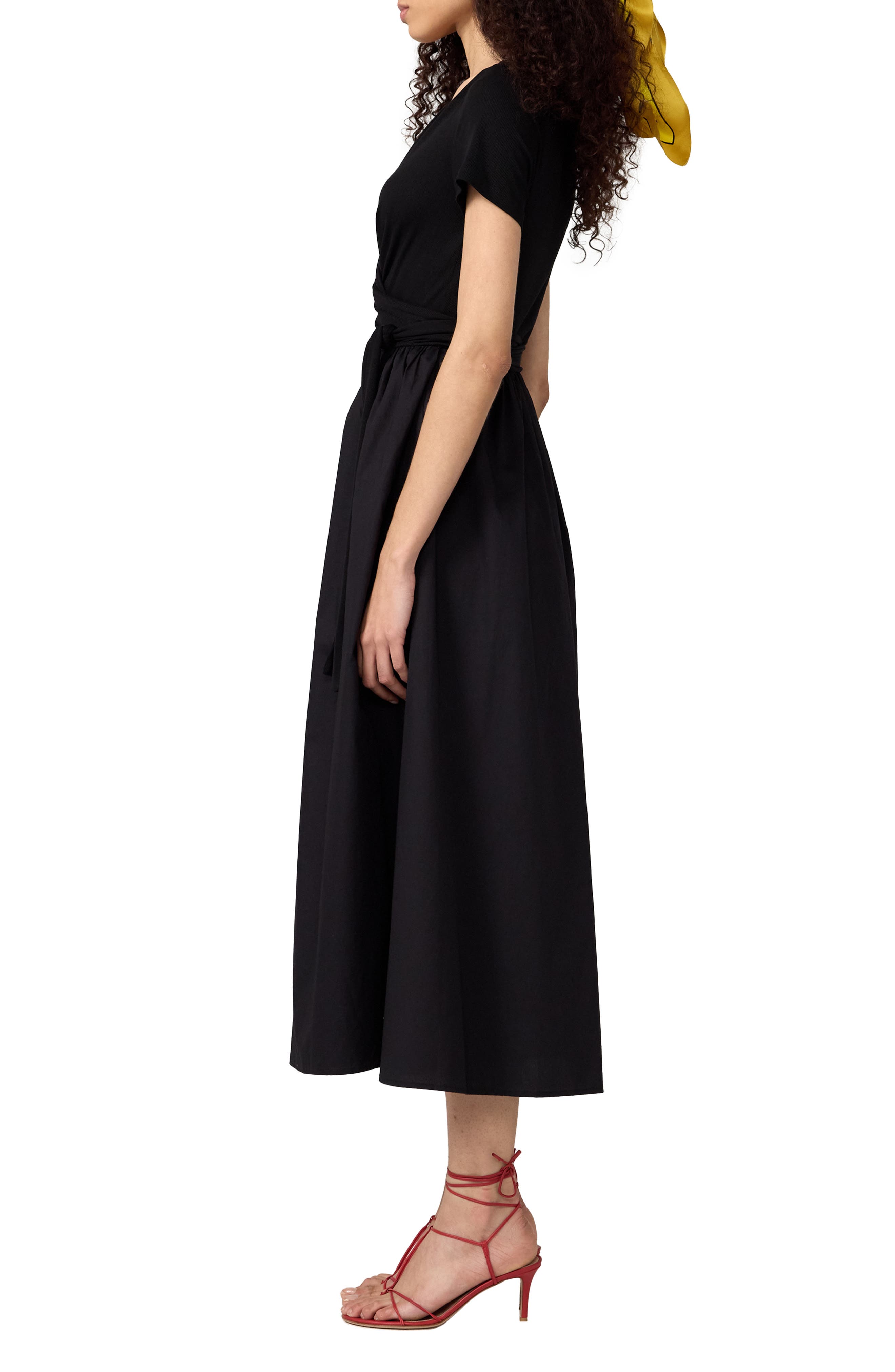 eilena fit & flare dress Superdown See sweetheart floor Flared dress with collar