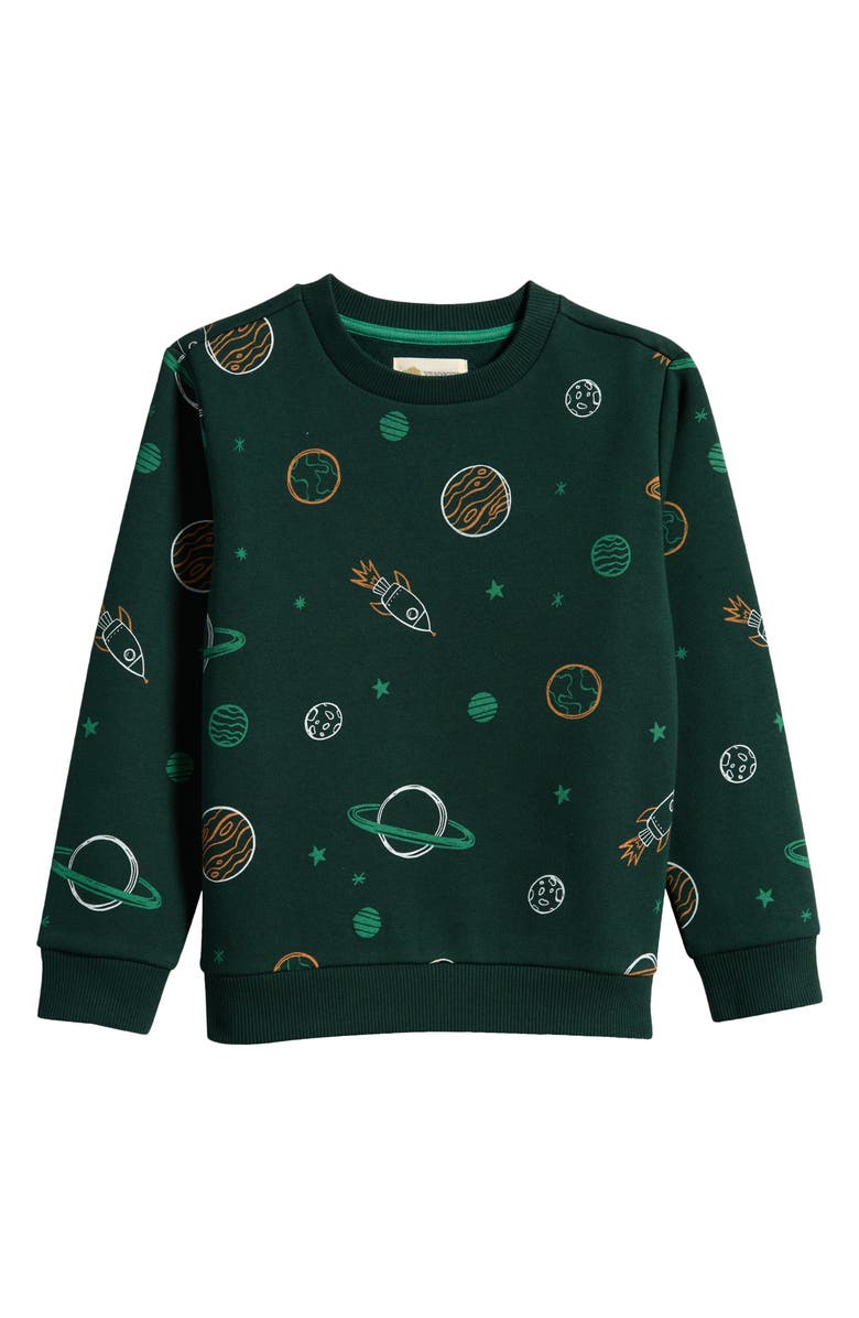 Tucker + Tate Kids' Print Crewneck Sweatshirt, Main, color, 