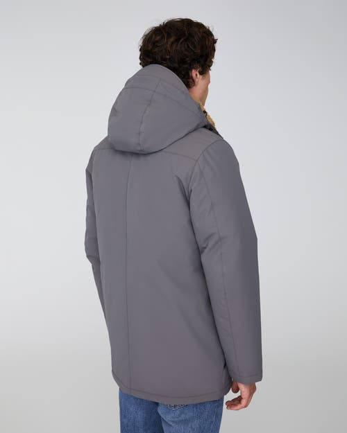 Quartz Co. Bennett | Hooded Insulated Winter Jacket In Steel Grey