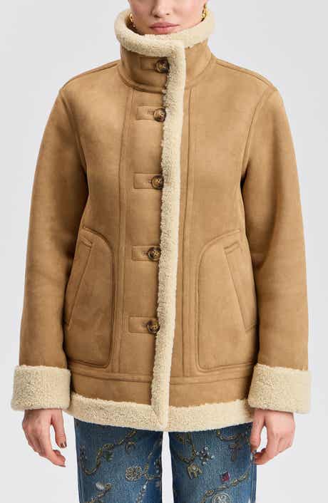 Reversible Faux Shearling Coat