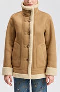 Avec Les Filles Reversible Faux Shearling Coat