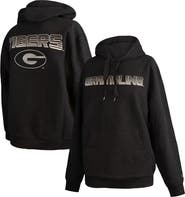 FISLL Men's FISLL Black Grambling Tigers Puff Print Sliced Pullover Hoodie