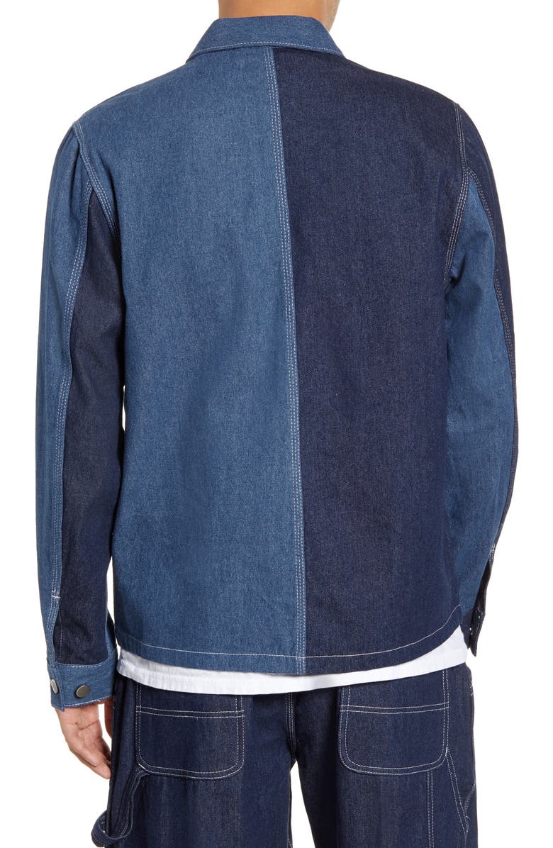 MKI Miyuki Zoku Patchwork Denim Chore Jacket, Alternate, color, 