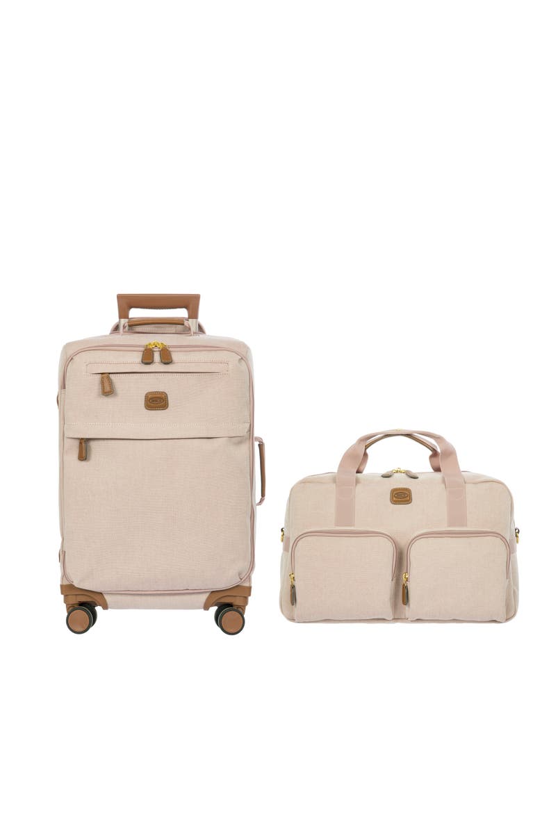 Volterra 21" Carry On Spinner & 18" Boarding Duffle 2 Piece Luggage Set, Main, color, Bordeaux