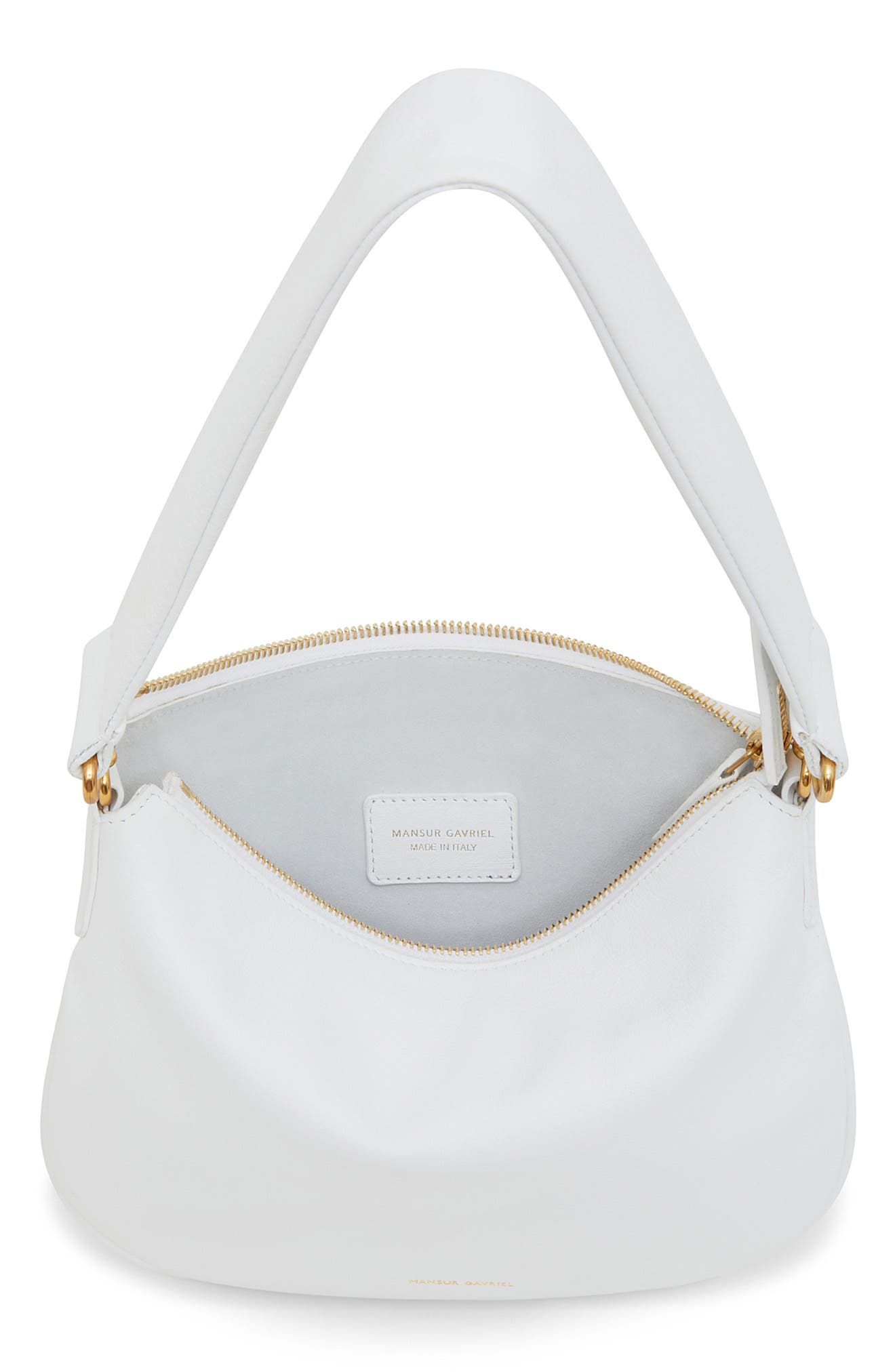 Mini Swing Leather Shoulder Bag, Alternate, color, BIANCA
