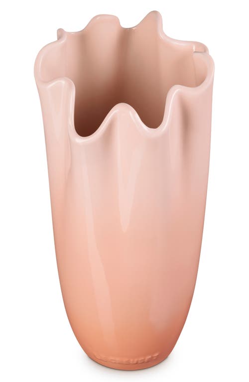 Le Creuset Iris Stoneware Vase In Peche