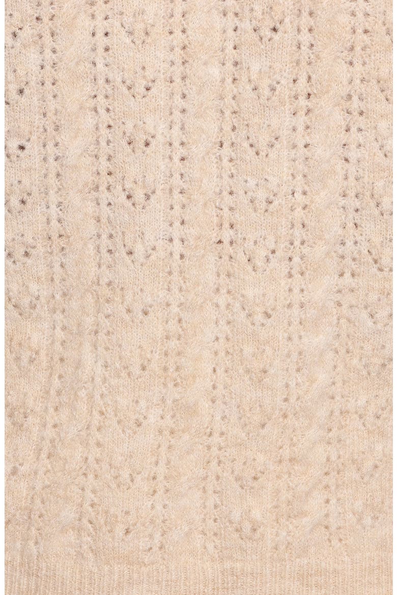 Reece Pointelle Sweater, Alternate, color, SAND