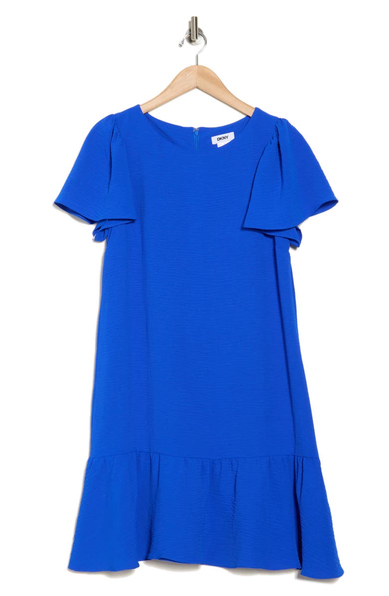 DKNY Flutter Sleeve Shift Dress, Alternate, color,