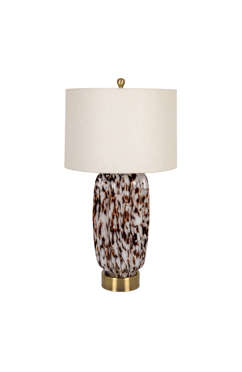 Olive Grove Art Table Lamp with Base, Main, color, Brown