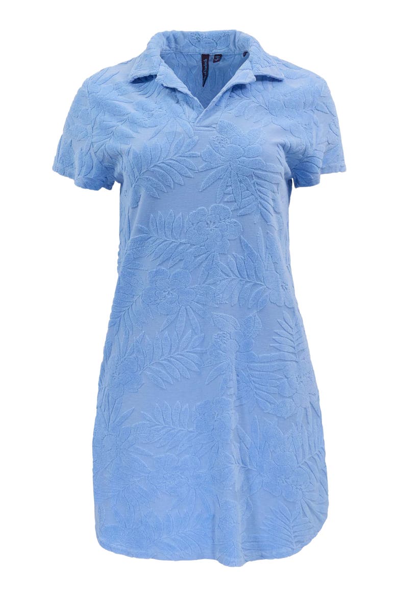Womens Terry Toweling Dress, Alternate, color, BLUE