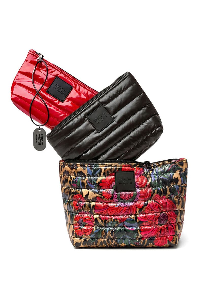 Travel Trio Organizational Pouches, Main, color, LEOPARD MULT 3
