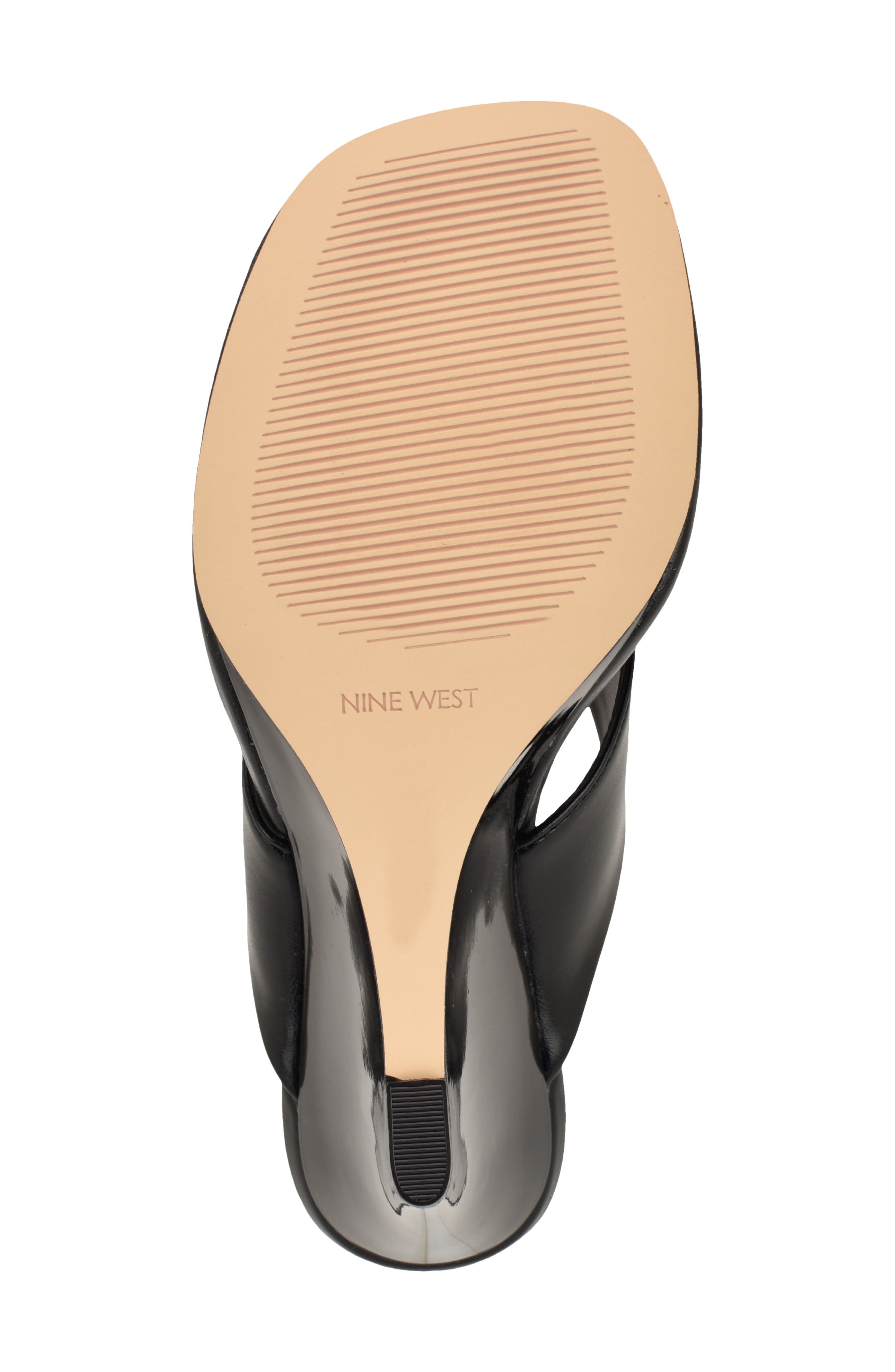 Nine West Presa Wedge Flip Flop, Alternate, color, Black/ Black
