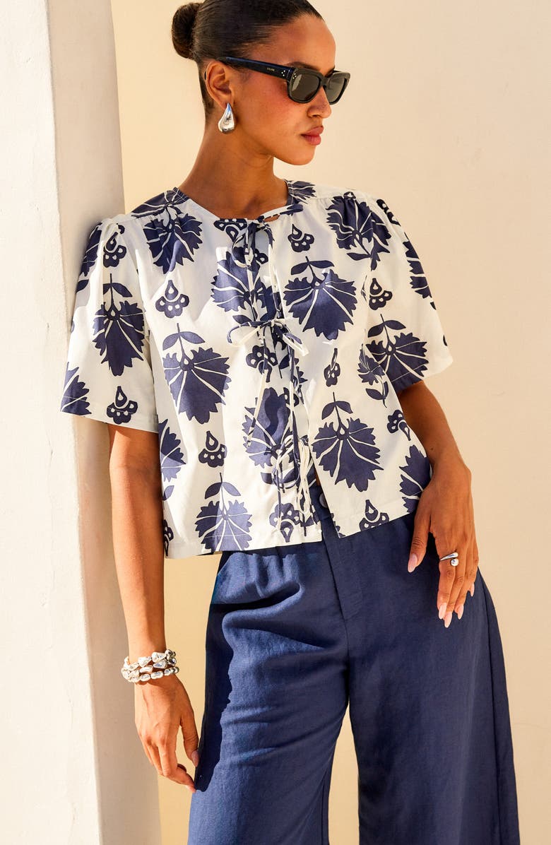 FIFTEEN TWENTY Nadine Floral Print Woven Shirt, Alternate, color, 