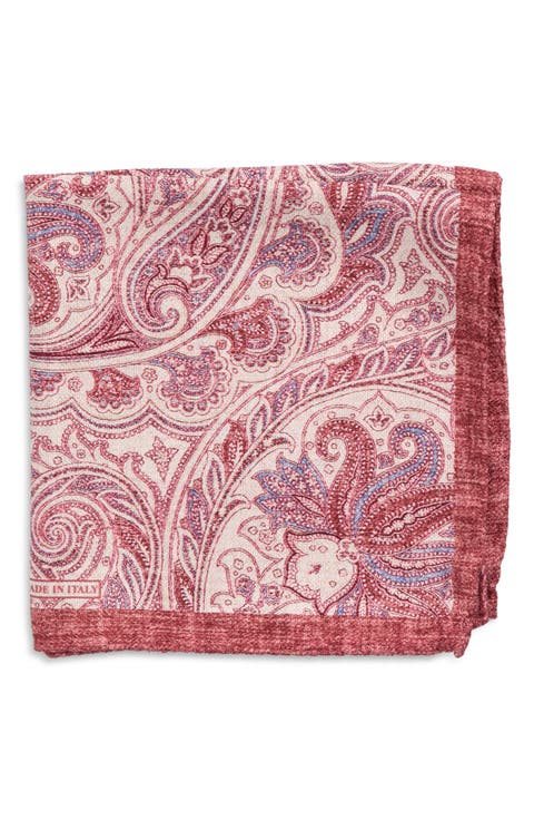 Paisley Silk Pocket Square