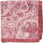 Nordstrom Paisley Silk Pocket Square
