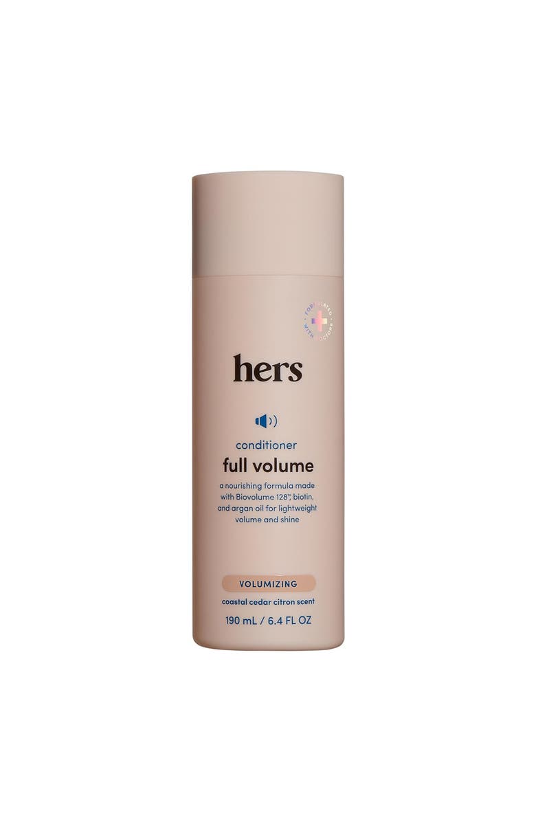 HIMS & HERS Full Volume Conditioner Moisturizing, Shine Enhancing, Citrus Spice Formula, Main, color, Beige