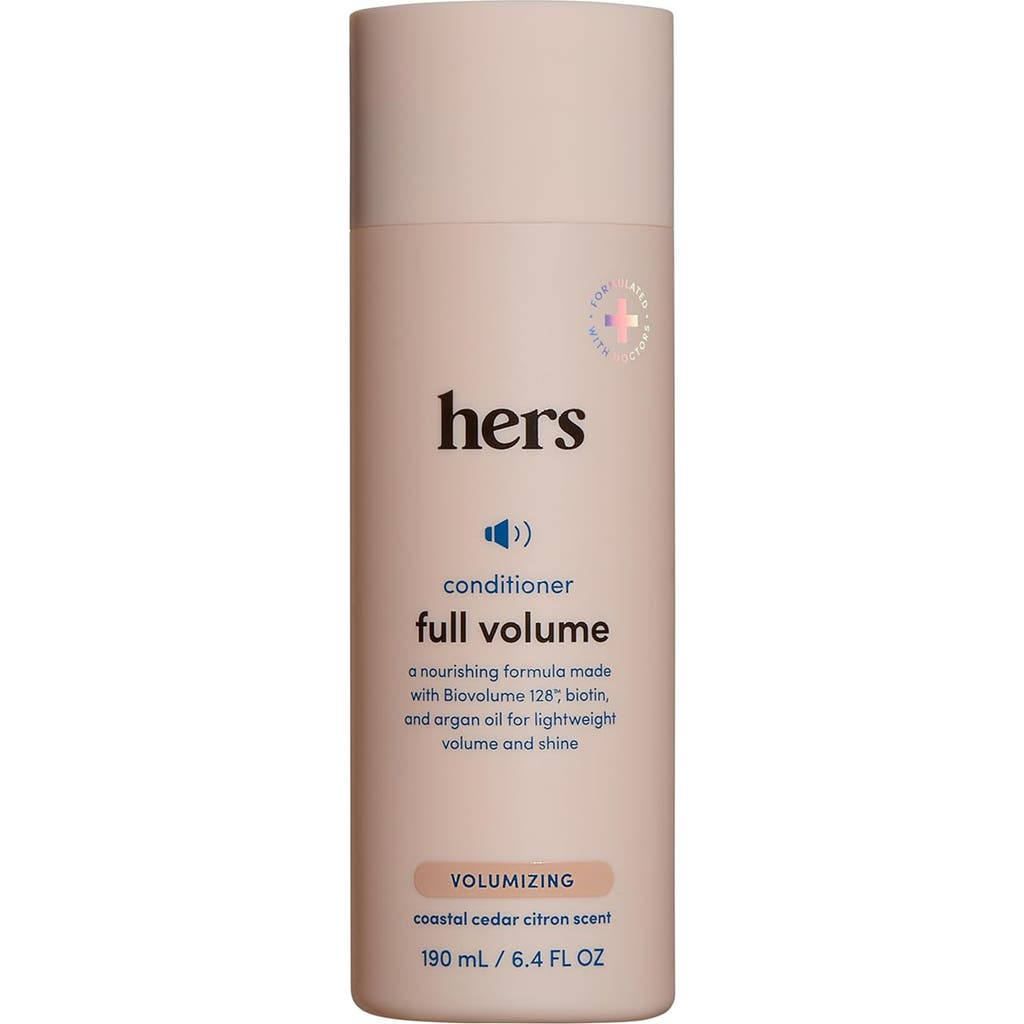 Hims & Hers Full Volume Conditioner Moisturizing, Shine Enhancing, Citrus Spice Formula In Neutral