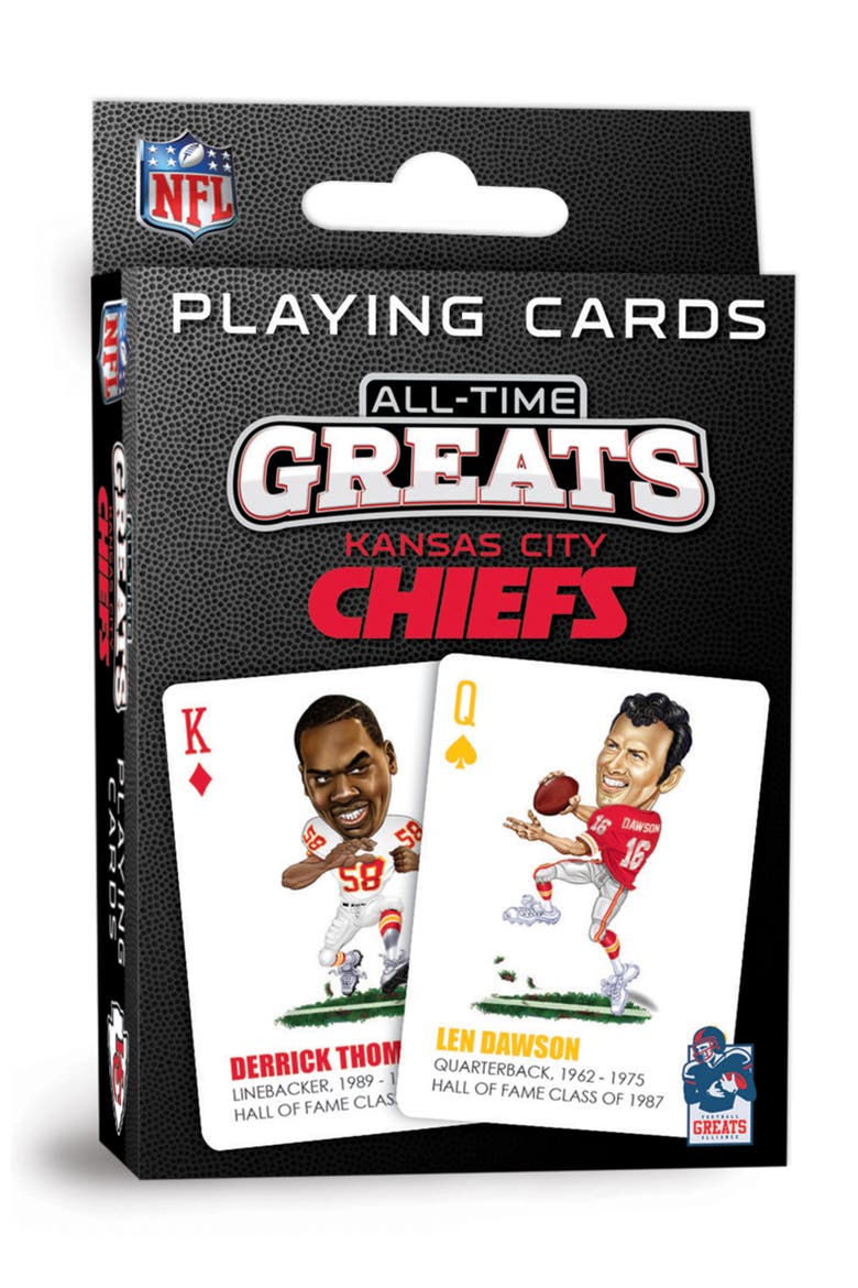 Kansas City Chiefs Playing Cards, Main, color, Multicolor