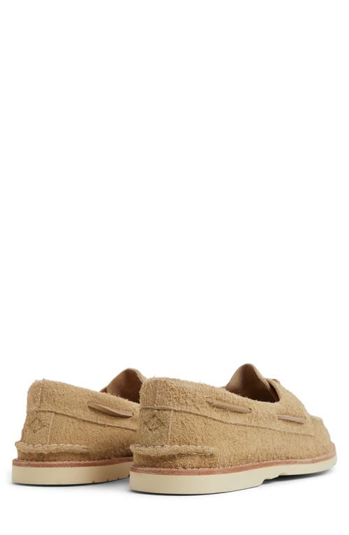 Sperry Authentic Original 2-eye Ripple Boat Shoe In Sand
