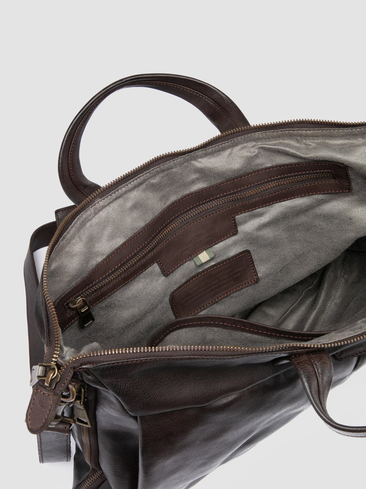 Officine Creative Helmet 046 Briefcase, Alternate, color, Brown