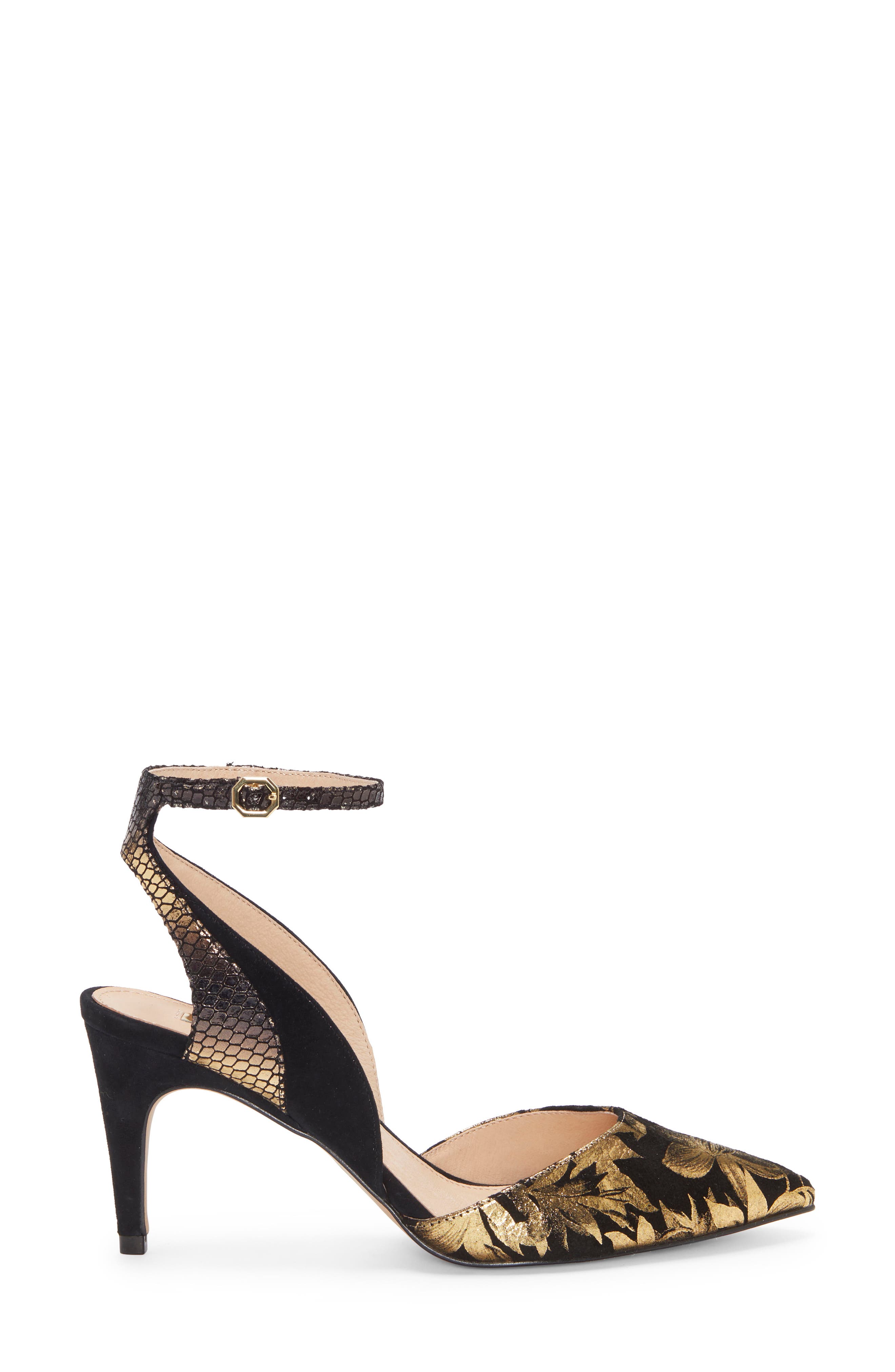 Kyrah Pump, Alternate, color, BLACK/ GOLD MULTI