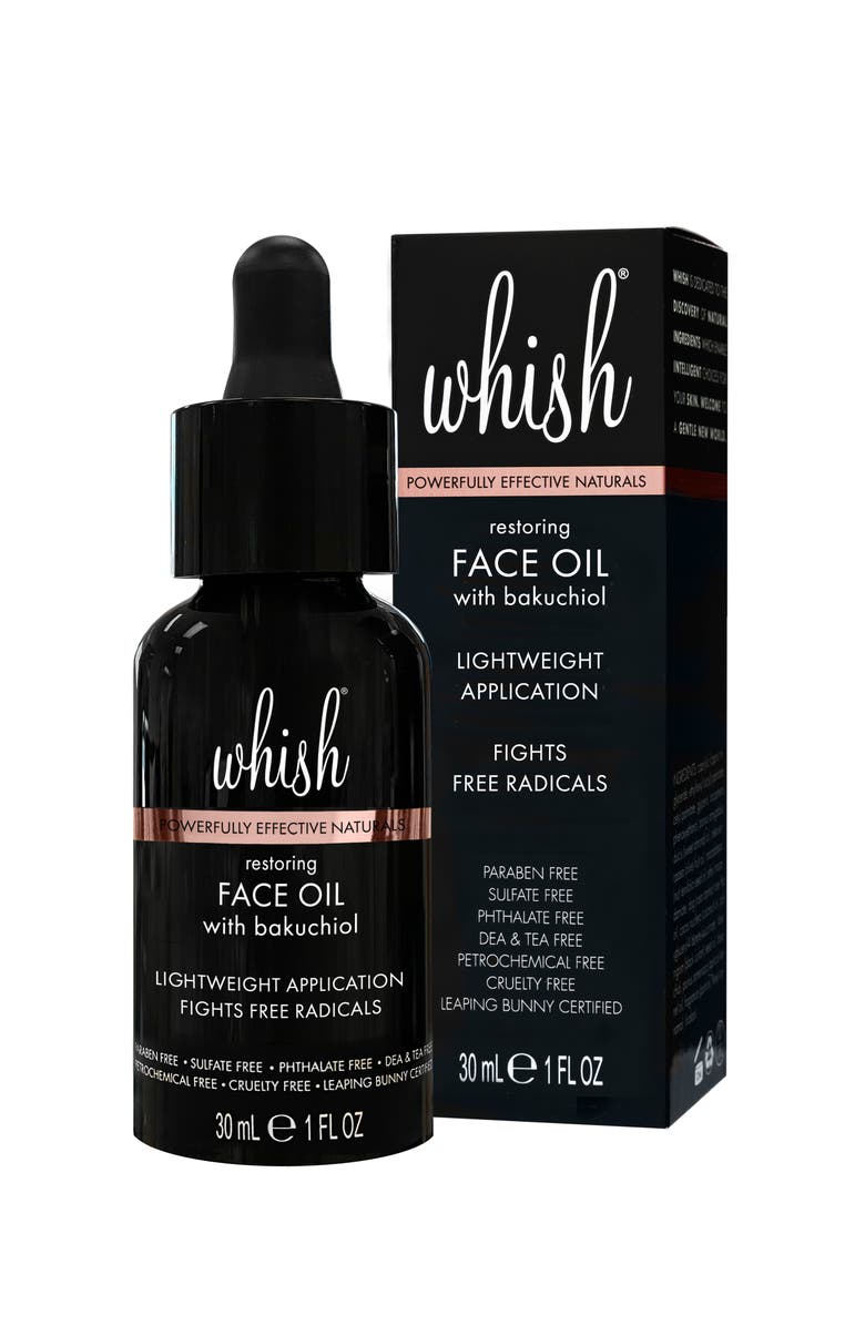 Whish Beauty Restoring Face Oil with Bakuchiol, Alternate, color,