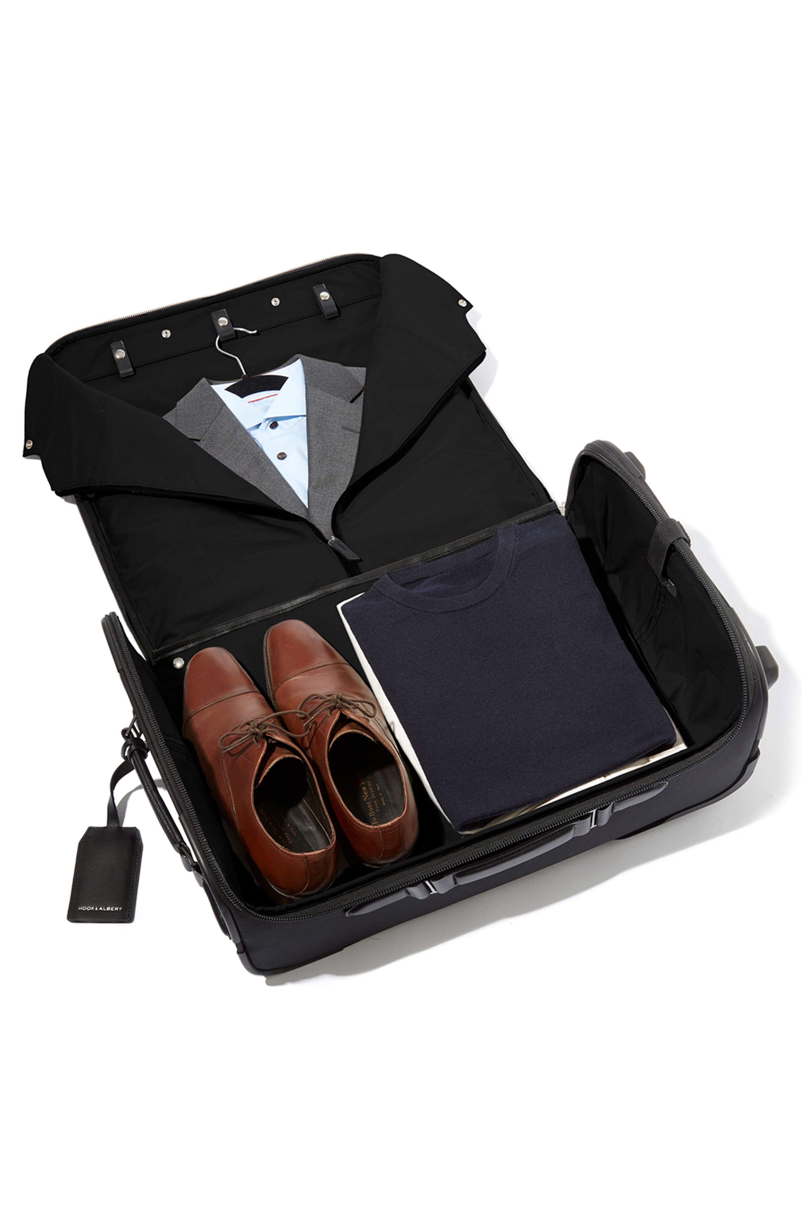 hook + ALBERT Garment Luggage Carry-On Suitcase, Alternate, color, 