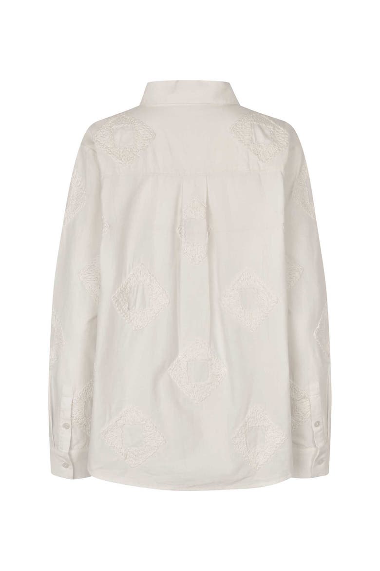 100% Cotton Long Sleeve Collared Shirt, Alternate, color, Jet Stream